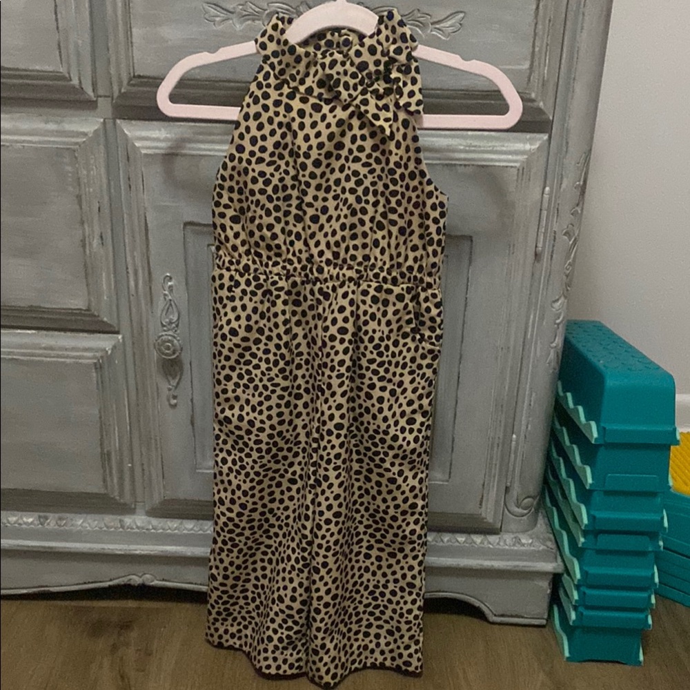 Janie and Jack // Leopard Print Jumpsuit